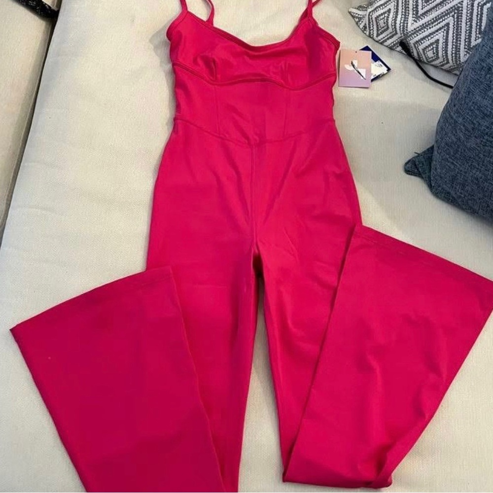 🪩Hot Pink Flare Jumpsuit🪩